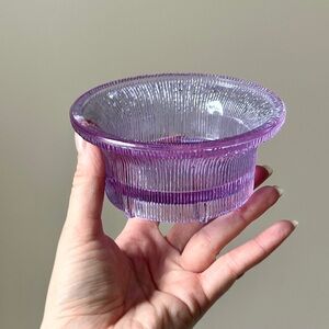 Dansk Designs GC Sweden Purple Thick Glass Bowl Candy Nuts 4.75" MCM